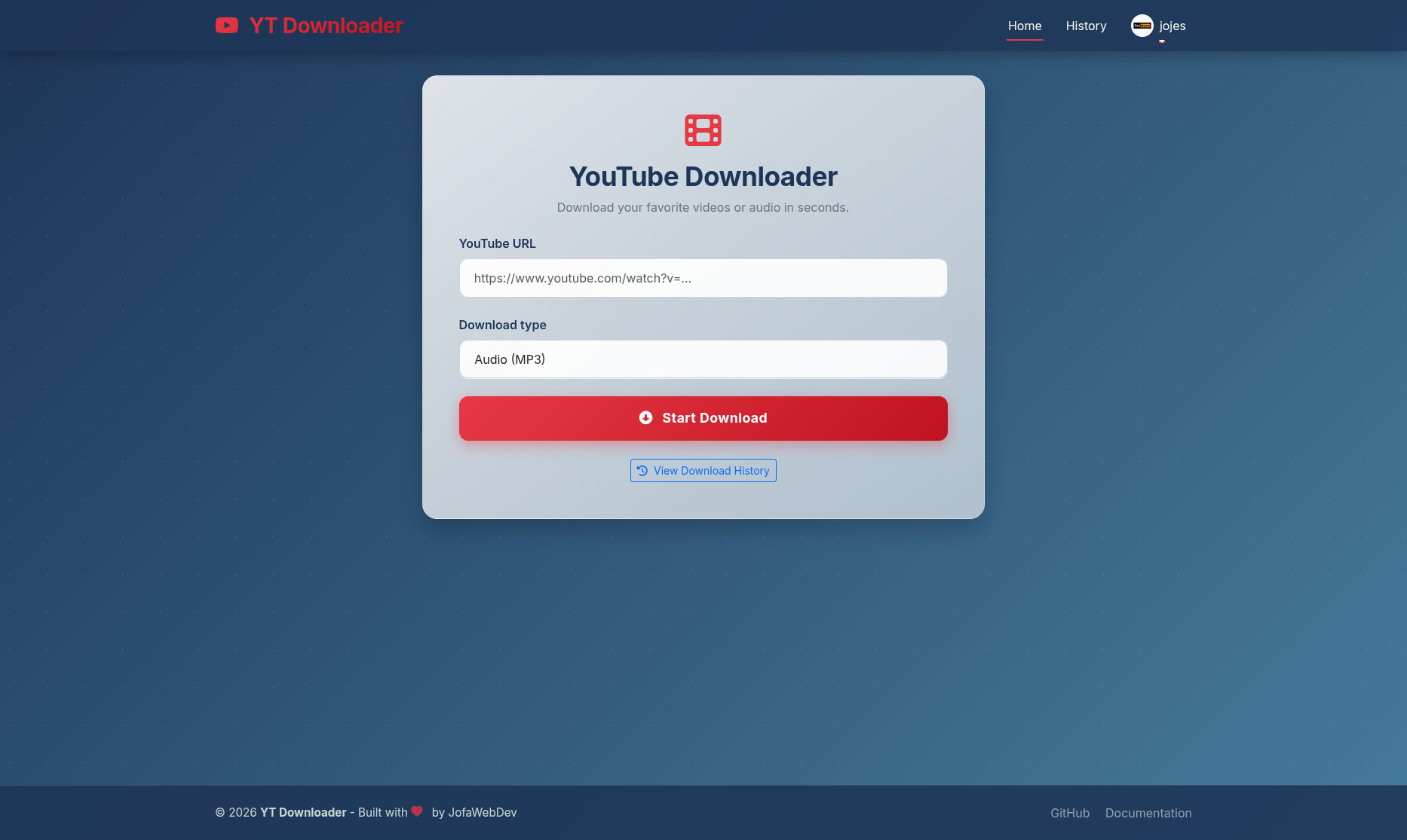 YouTube Downloader Tool